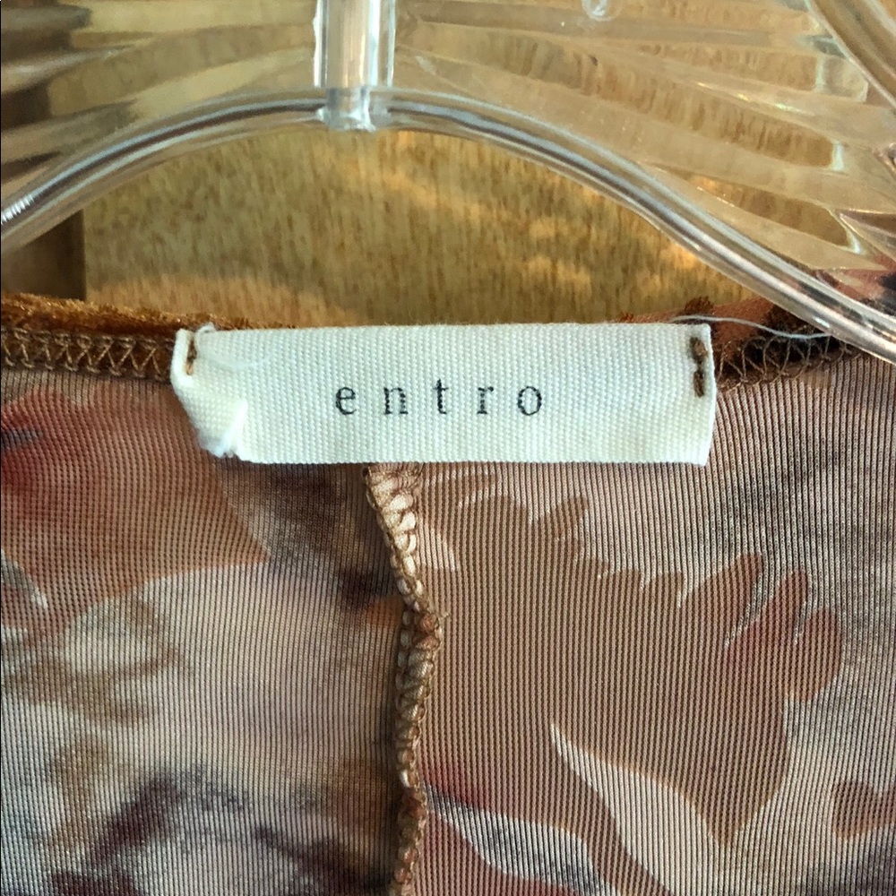 Entro size L burn out velvet kimono. Mint - Picture 3 of 5